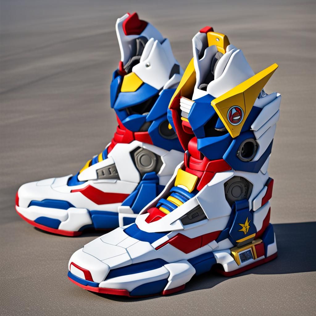 Gundam Inspired Futuristic Shoe Design