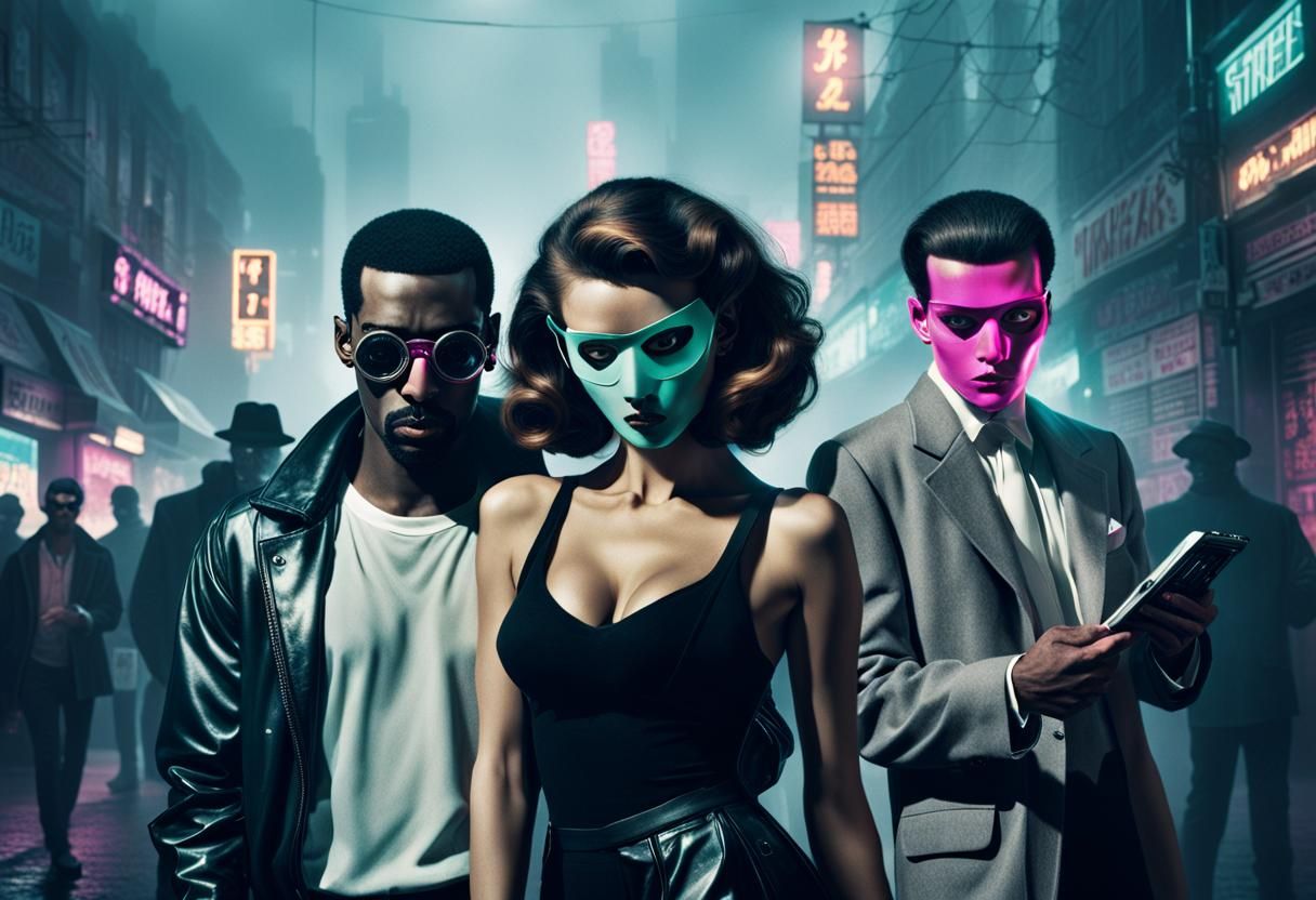 Hip Hop Man with Calculator in Manga Style