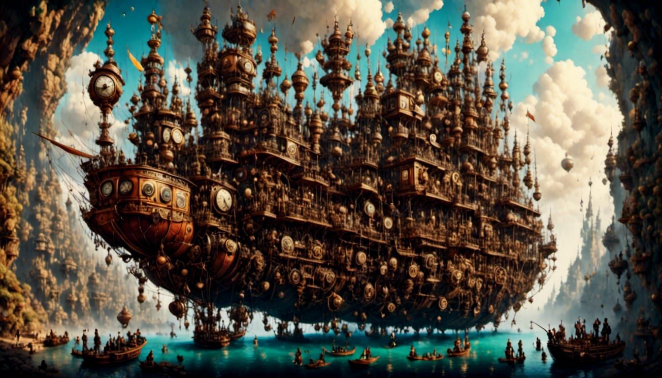 Epic Steampunk  Air Yacht