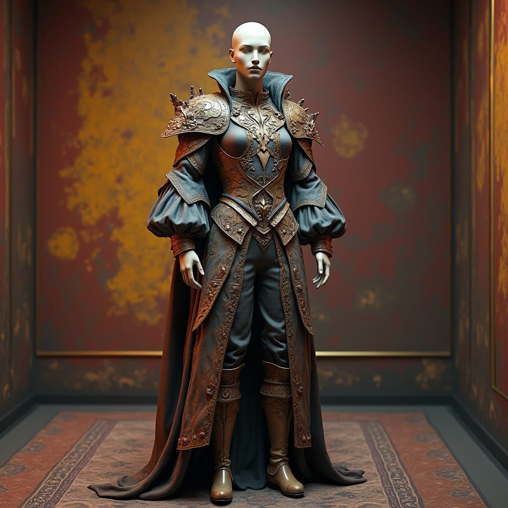 Mannequin in Elaborate Costume, Fantasy Concept Art