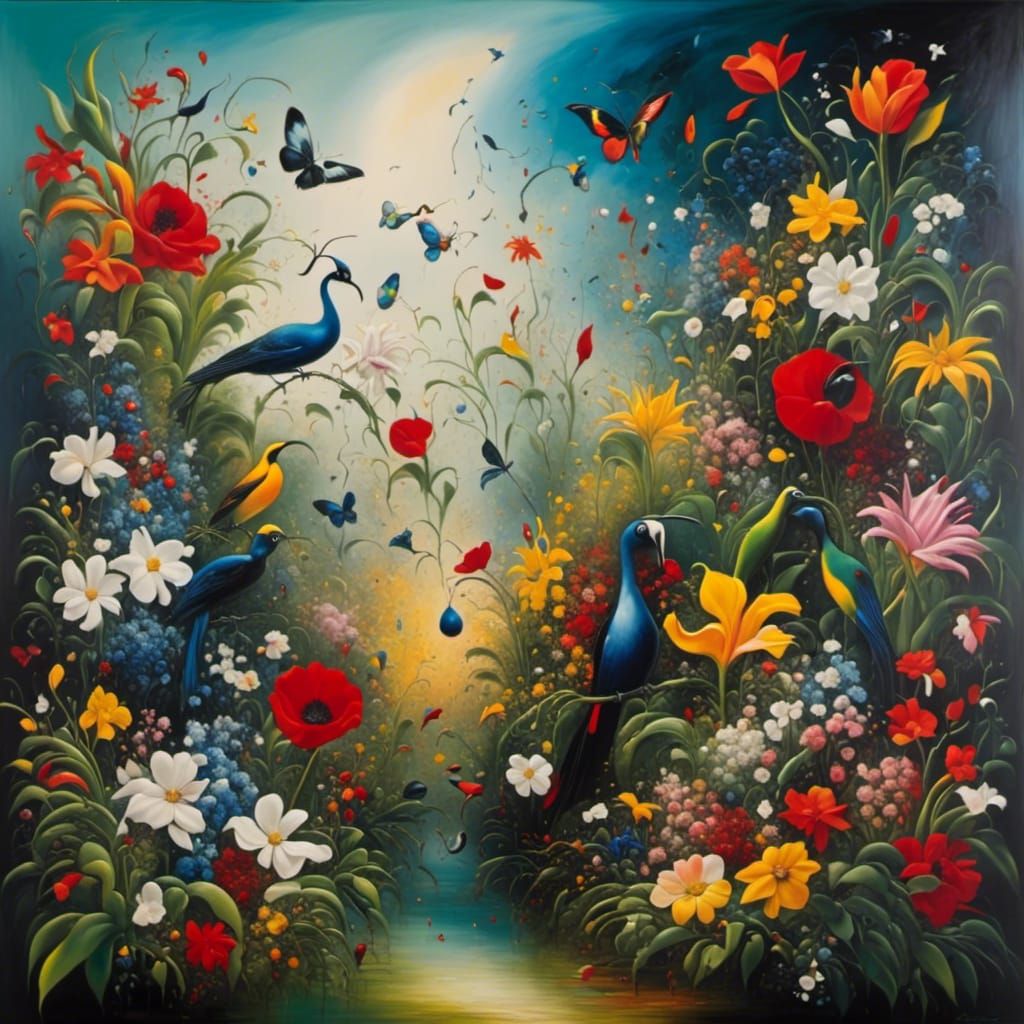 AI-Generated Enchanting Garden Landscape