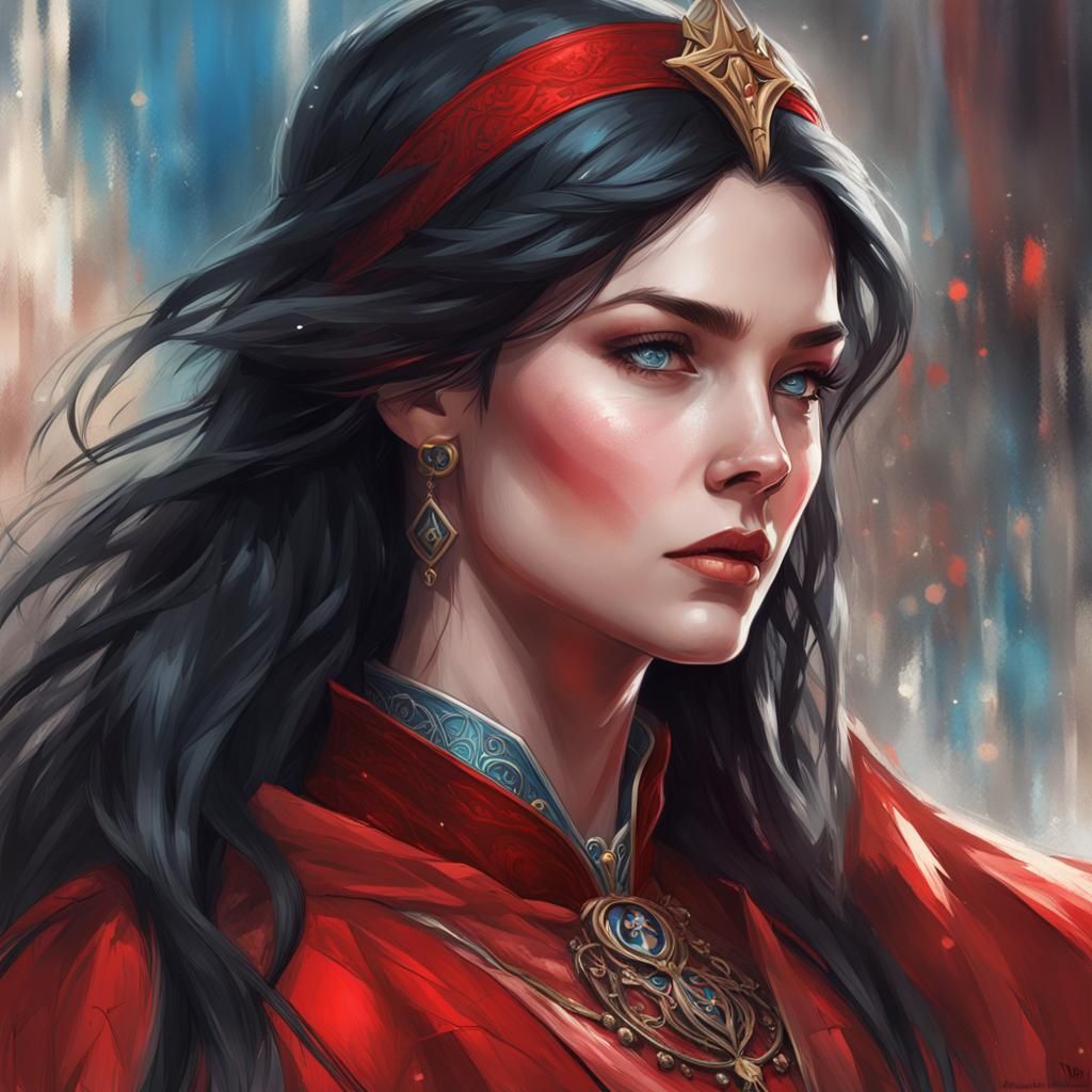Fantasy Portrait of a Medieval Sorceress