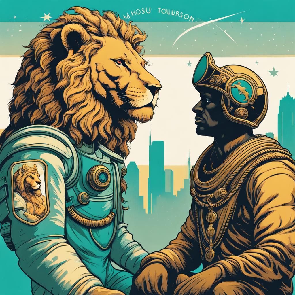 Hercules Astronaut in Houston, Comic Book Art