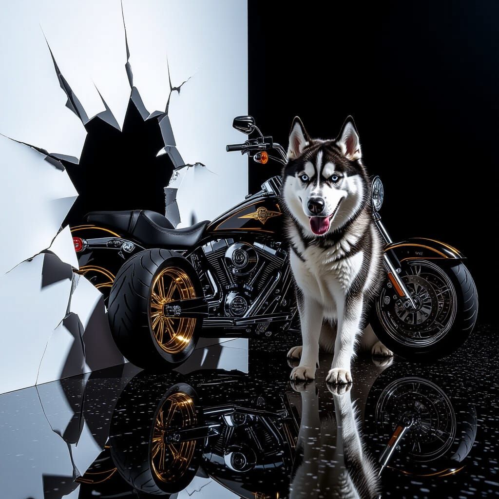 Husky in Harley