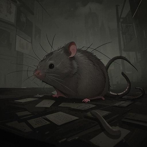 Hyperrealistic Rat Records in Cinematic HDR
