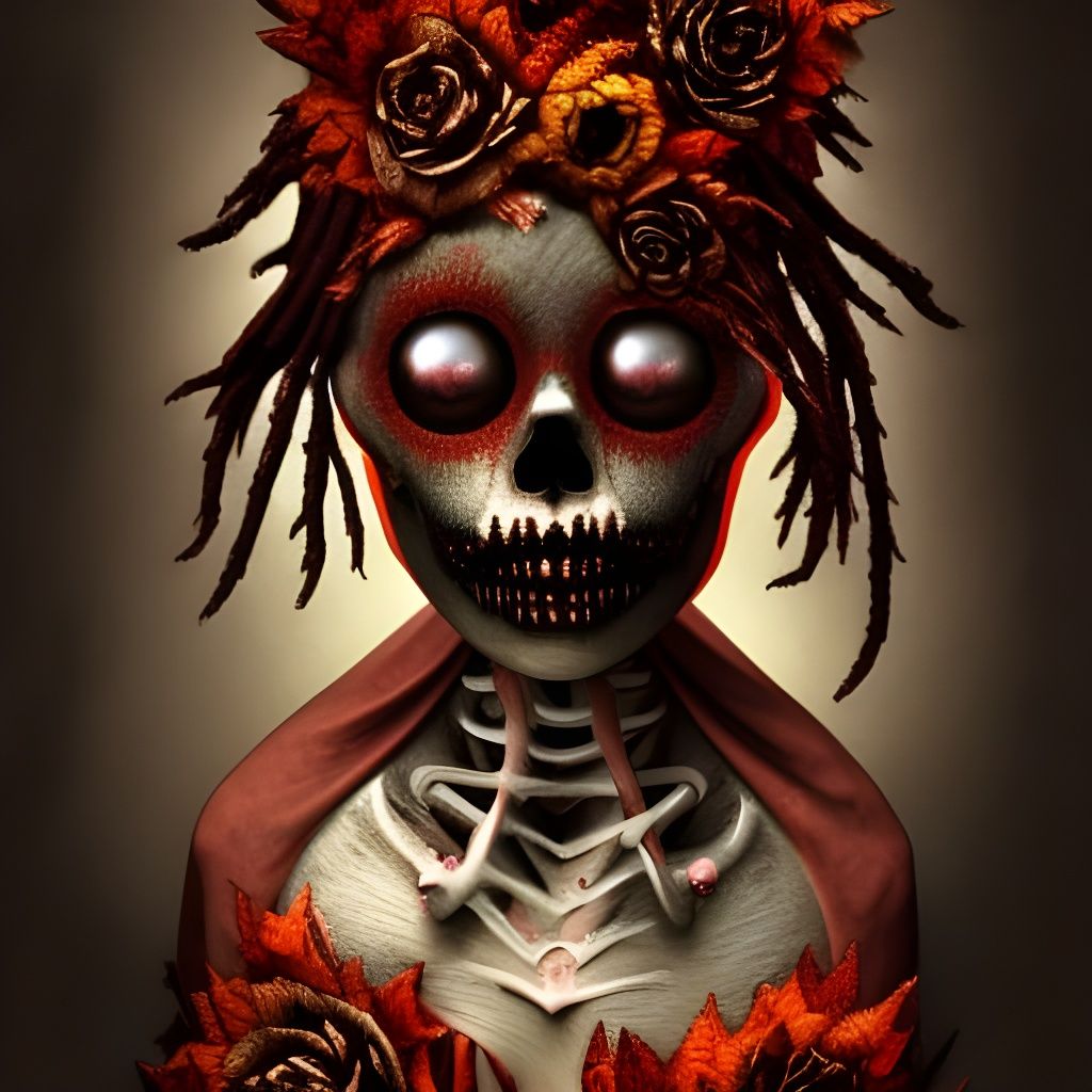 Creepy Voodoo Doll and Ouija Board in Film Noir