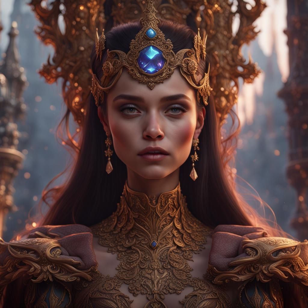 Child Empress Coronation: Fantasy Concept Art