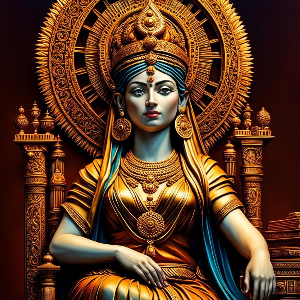 Nidaba (Nisaba) (ππ) is the goddess of writing and knowledge, serving as a patroness of scribes and scholars.