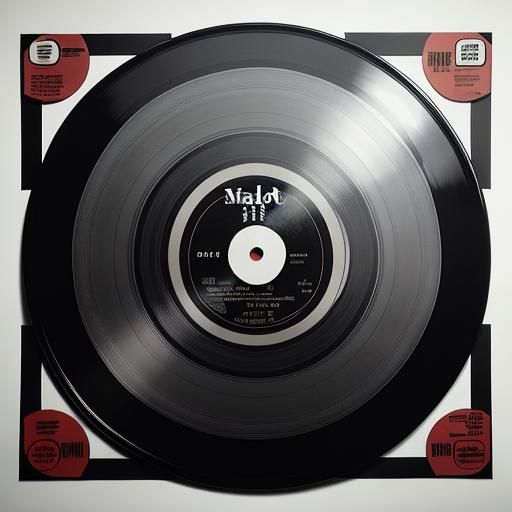 Abstract Record Sleeve Art: AI Generated Design