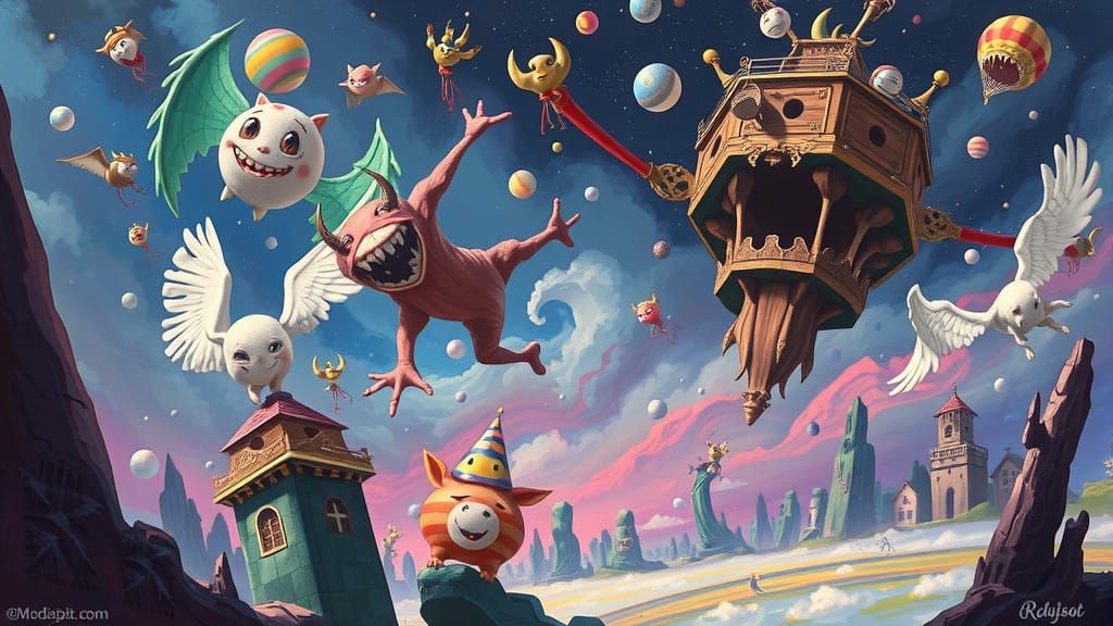 Surreal Dreamscapes Defy Gravity and Reality