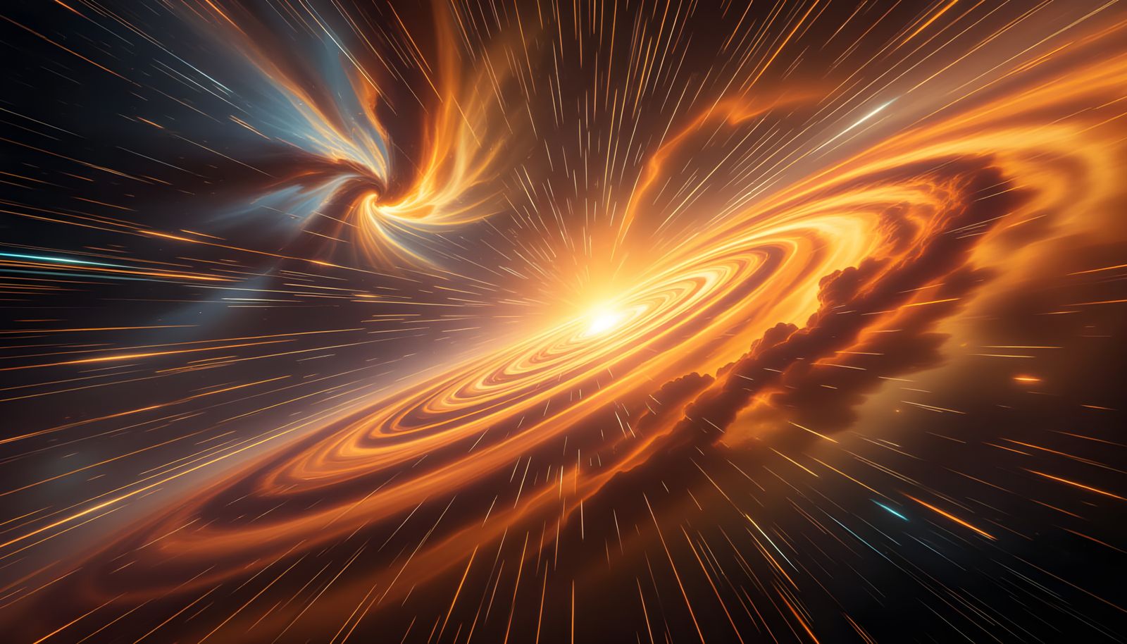 Cosmic Journey at Light Speed Panoramic View