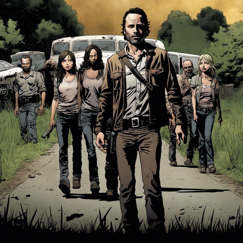 The Walking Dead Issue #1 Cover Recreation