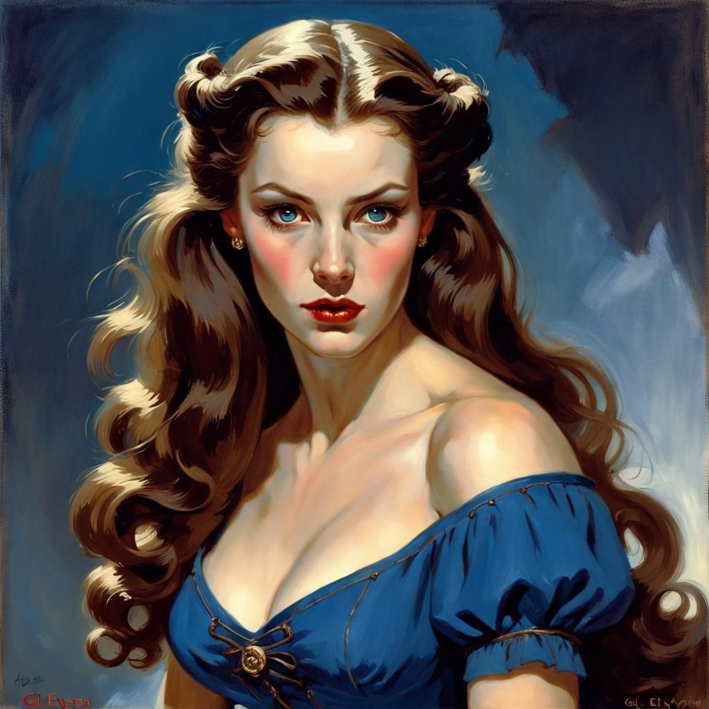 Fifth Century Vampire in Pin-Up Style