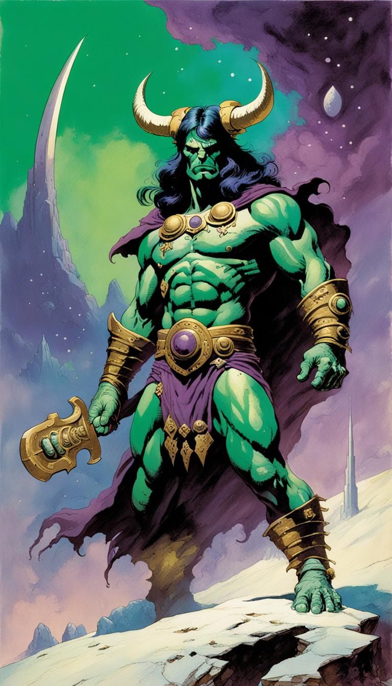 Cosmic Warrior Lord in Fantasy Style