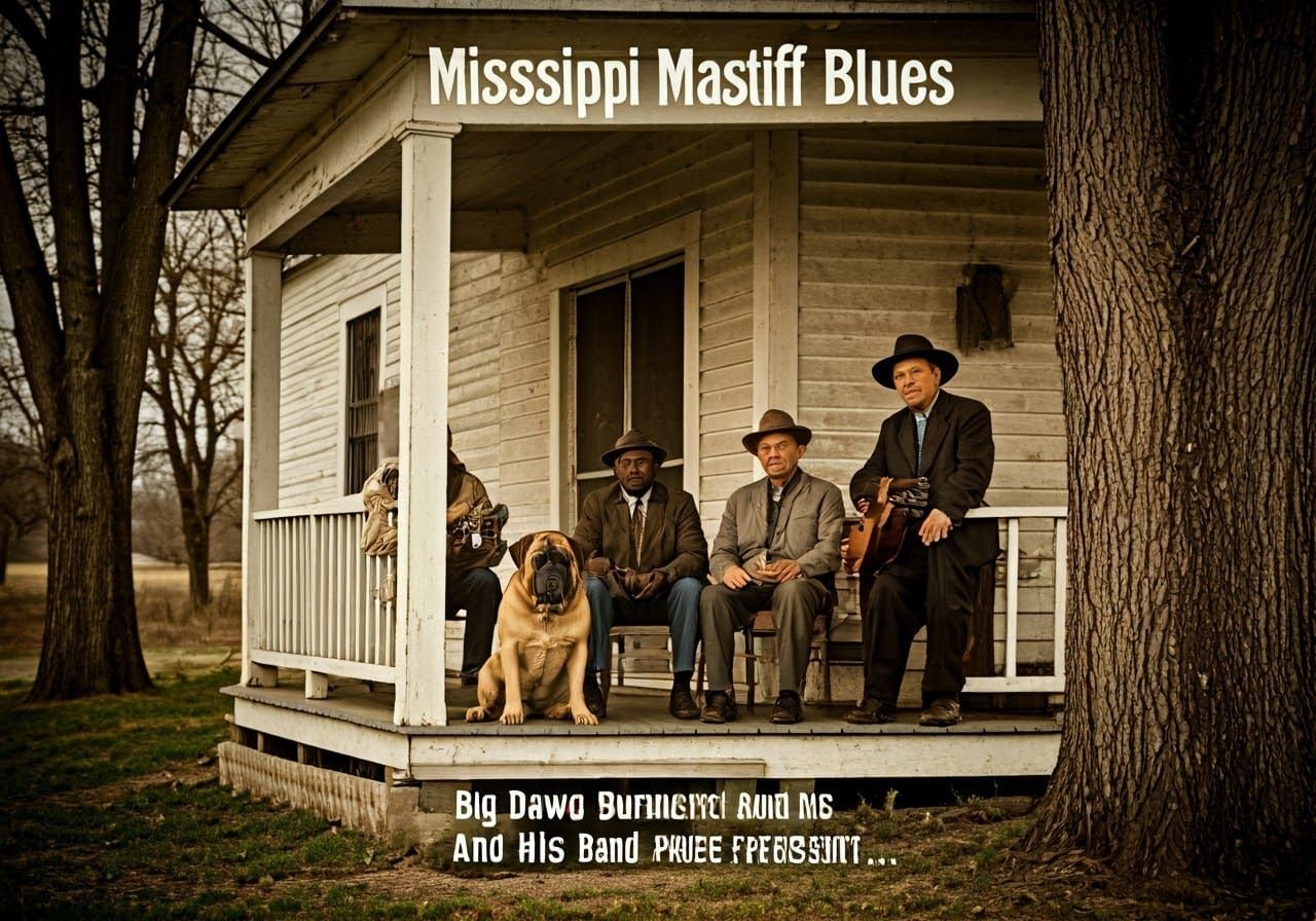 Vintage Record Cover Art: Mississippi Mastiff Blues