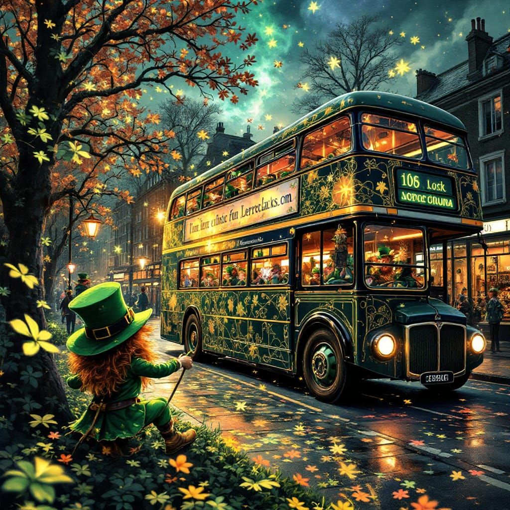 Mischievous Leprechauns Steal Bus Wheels in Magical Fata Mor...