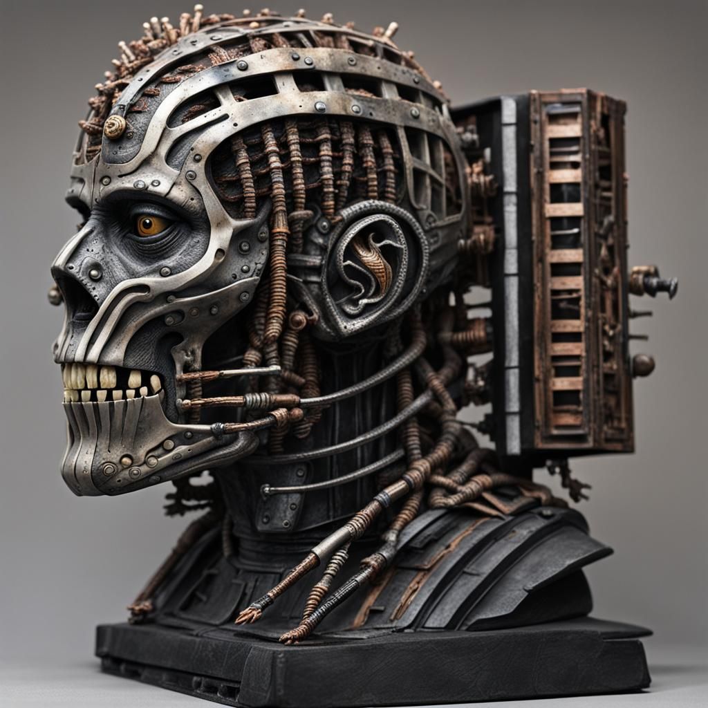 Mad Max Meets Hellraiser: Biomechanic Bust