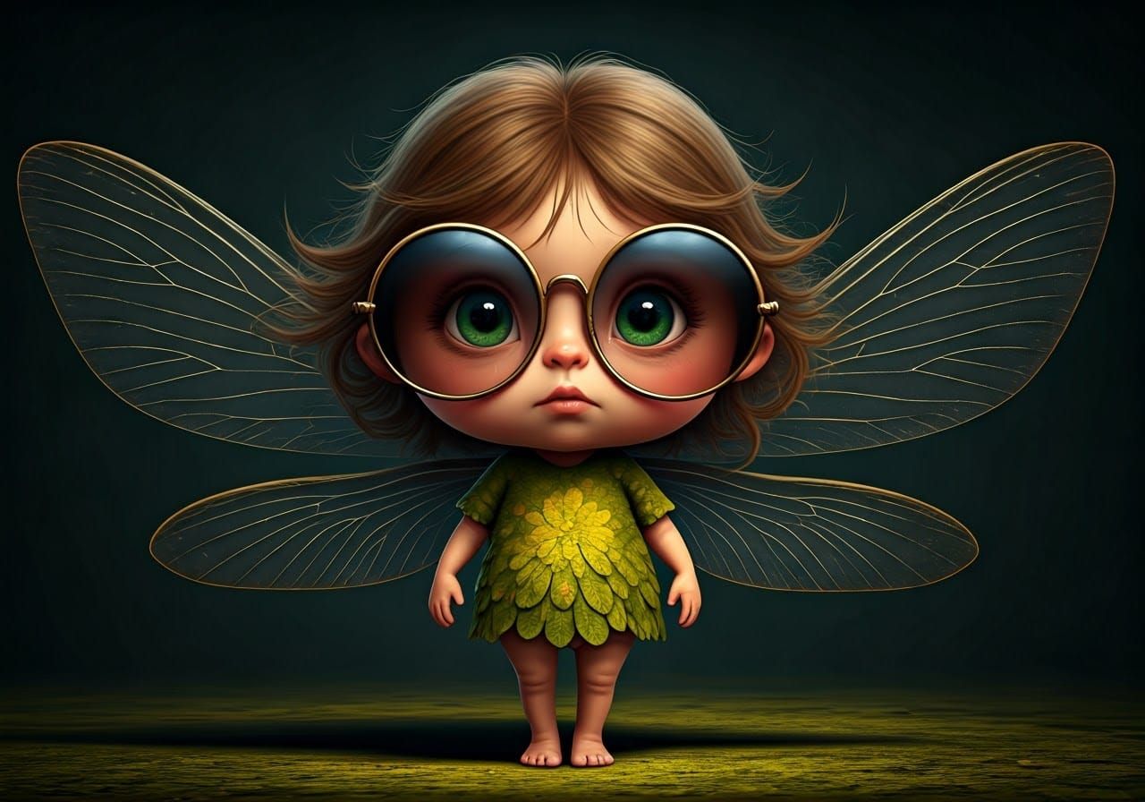 Fairy with Oversized Sunglasses