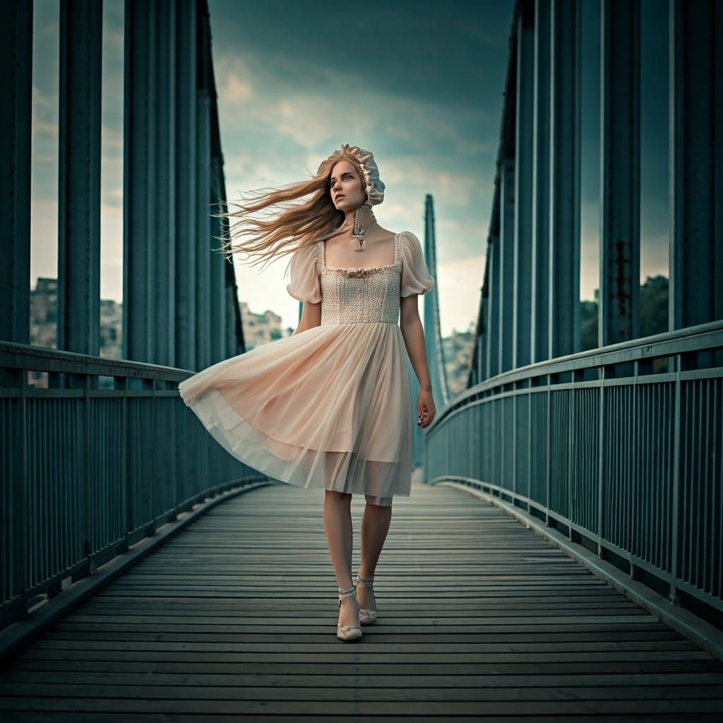 Elegant Youth Struggles with Modesty in Whirlwind Moment