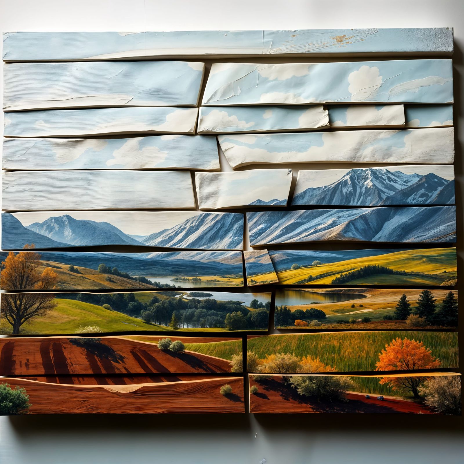 Deconstructed Masterpiece: A Close-Up of Brushstrokes and Te...