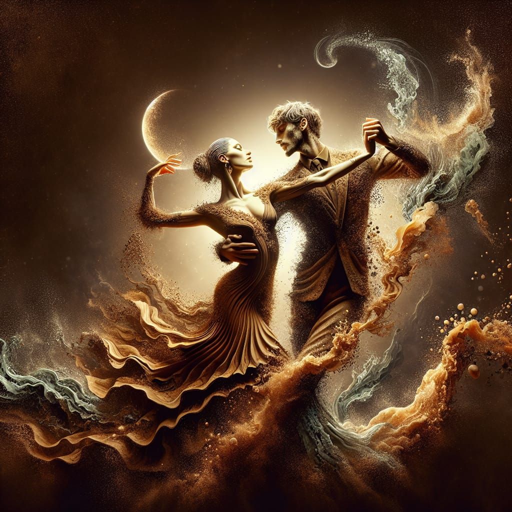 Ethereal Tango: Earth and Water Dancers