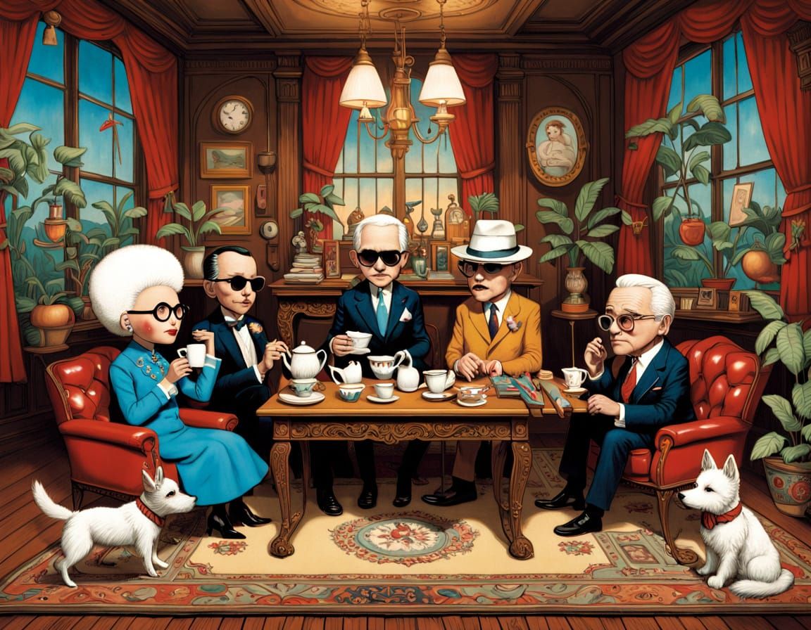 Influential Figures Gather in Opulent Study, Secrets Reveale...