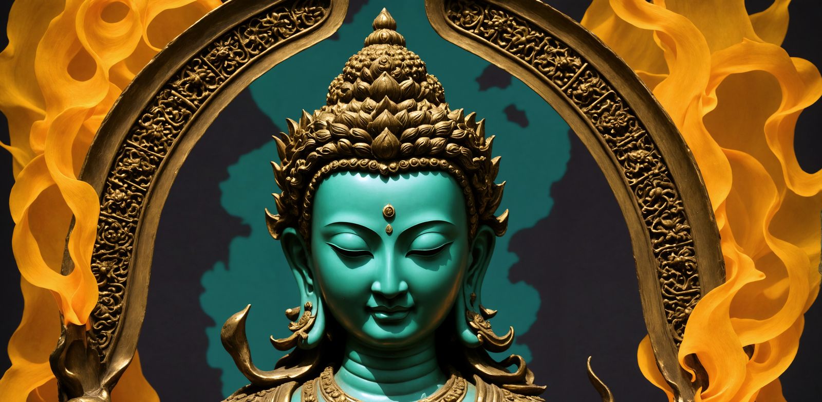 Bodhisattva of Wisdom: Mañjuśrī with Flaming Sword