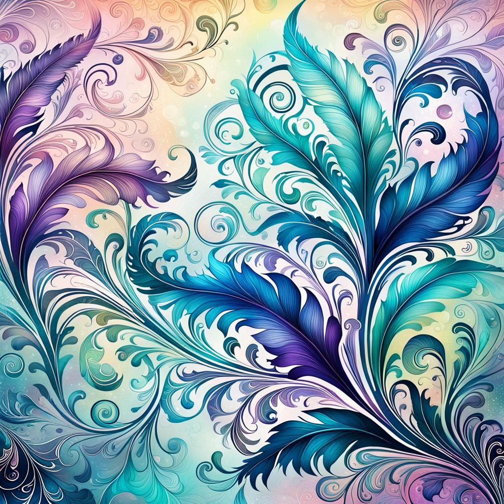 Ethereal Fantasy Digital Paper with Intricate Details