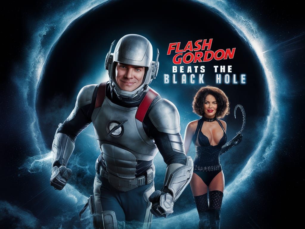 Flash Gordon Beats The Black Hole: Movie Poster