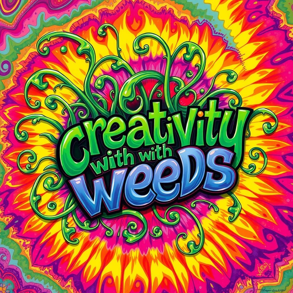 Vibrant Weeds Celebrate Creativity in Psychedelic Art