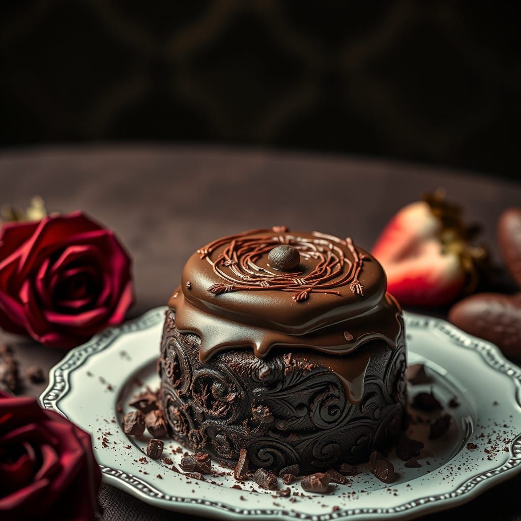 Luxurious Chocolate Still Life Photography
