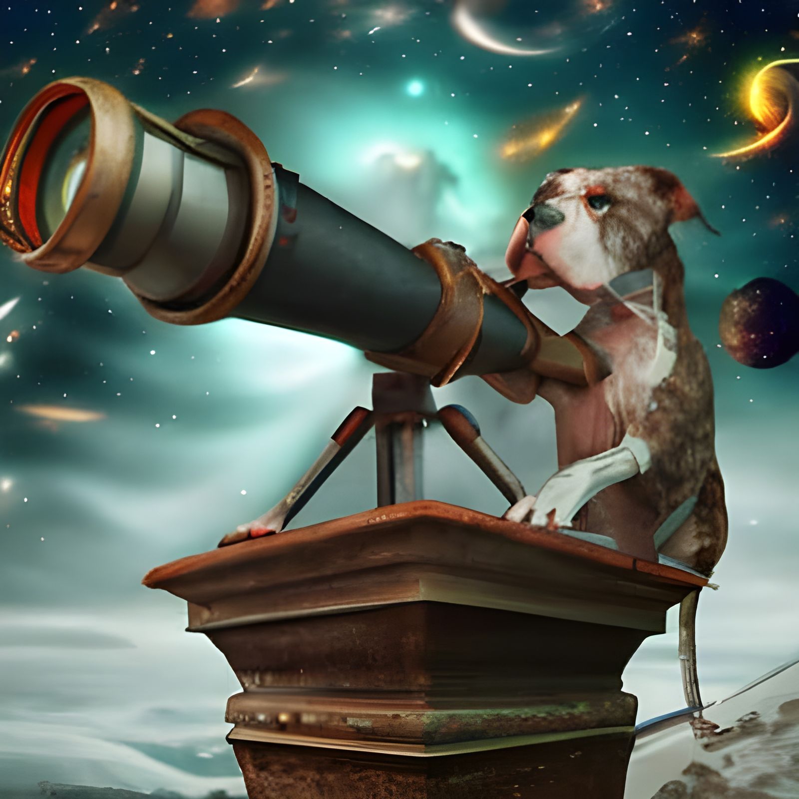 Rover is really into Astronomy