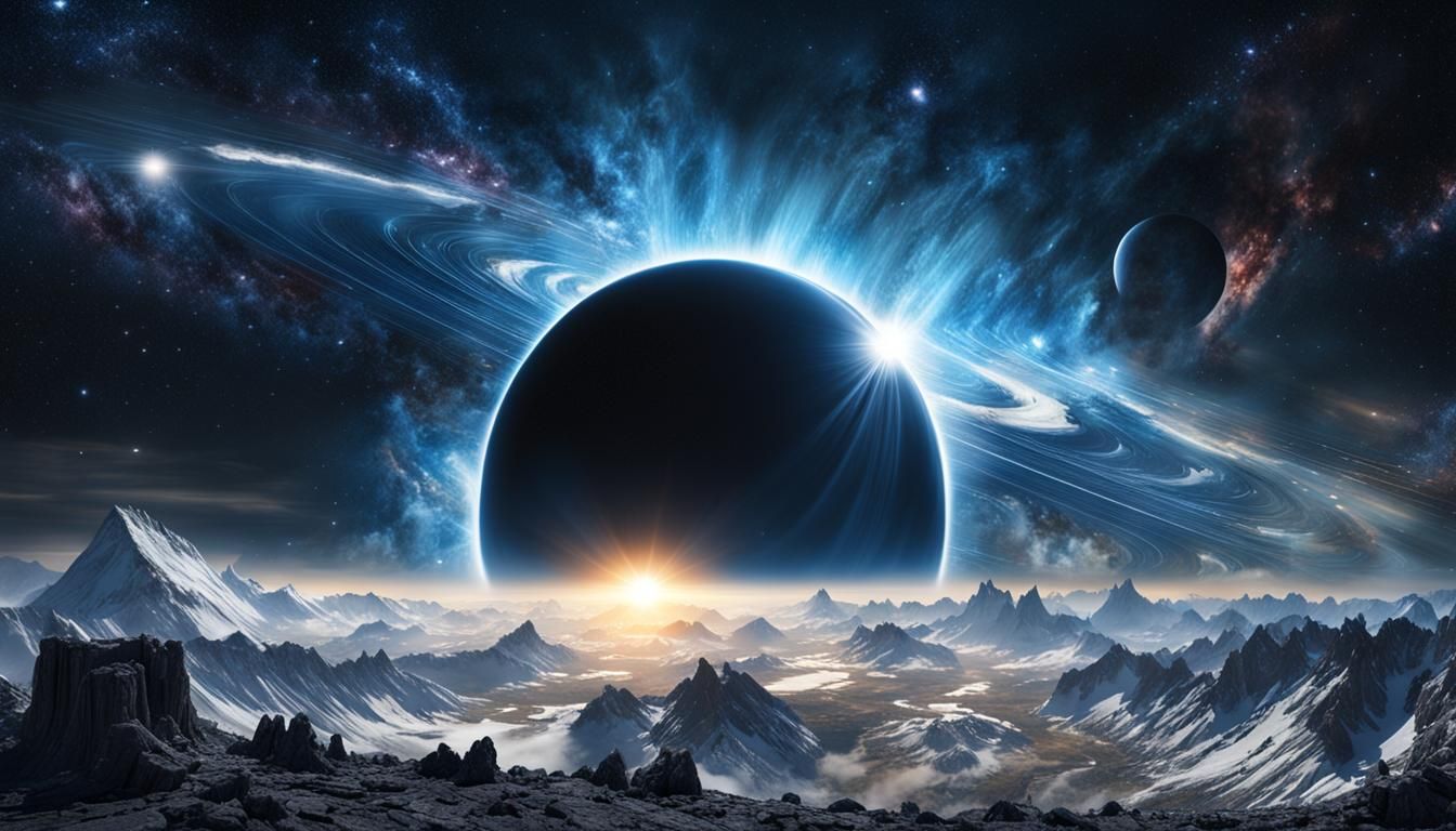 Epic Galactic Storm Featuring Black Hole and Supernova