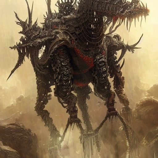 Mechanical Dragoon Portrait in Cinematic Art Style