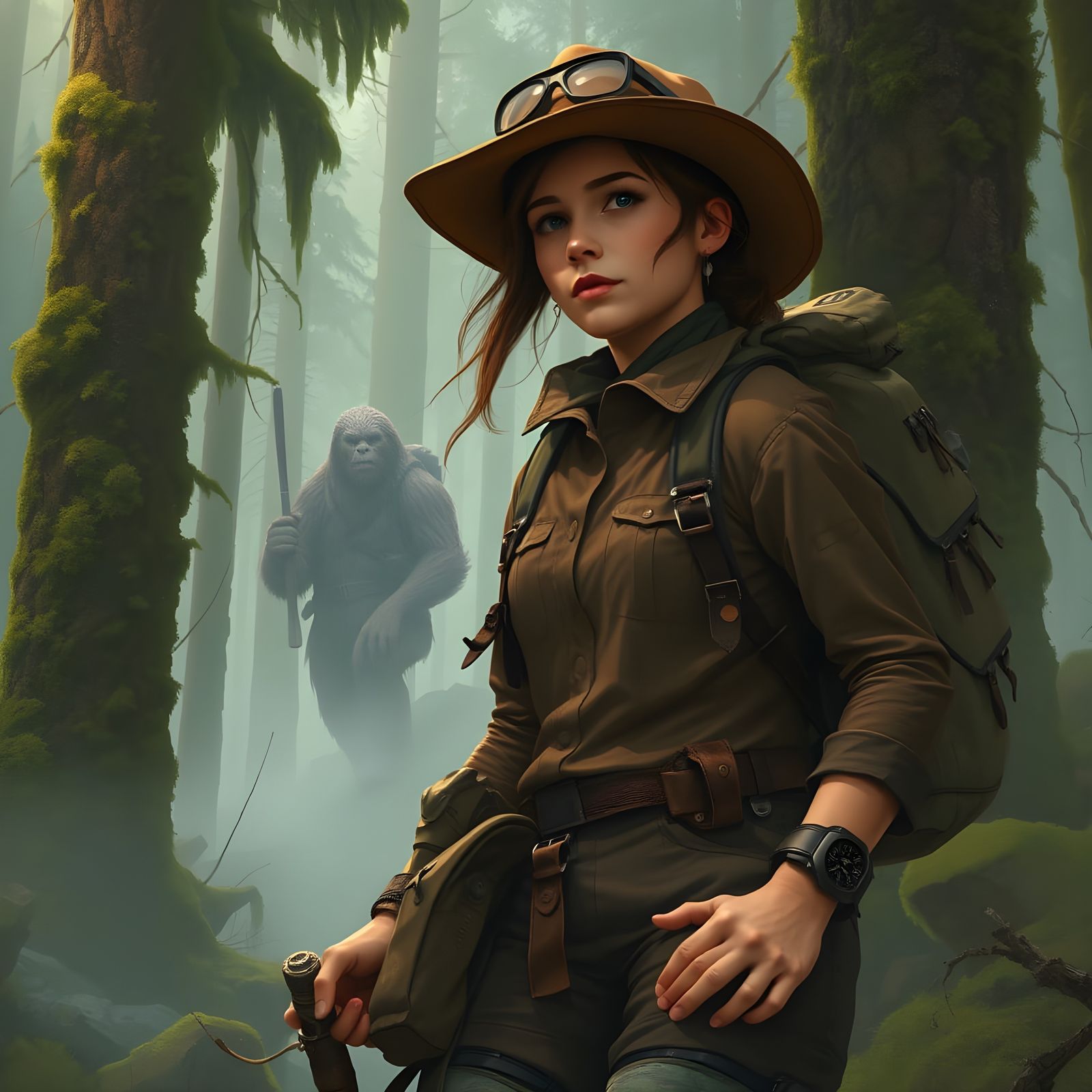 Mythenic SASQUATCH in Mystical Forest