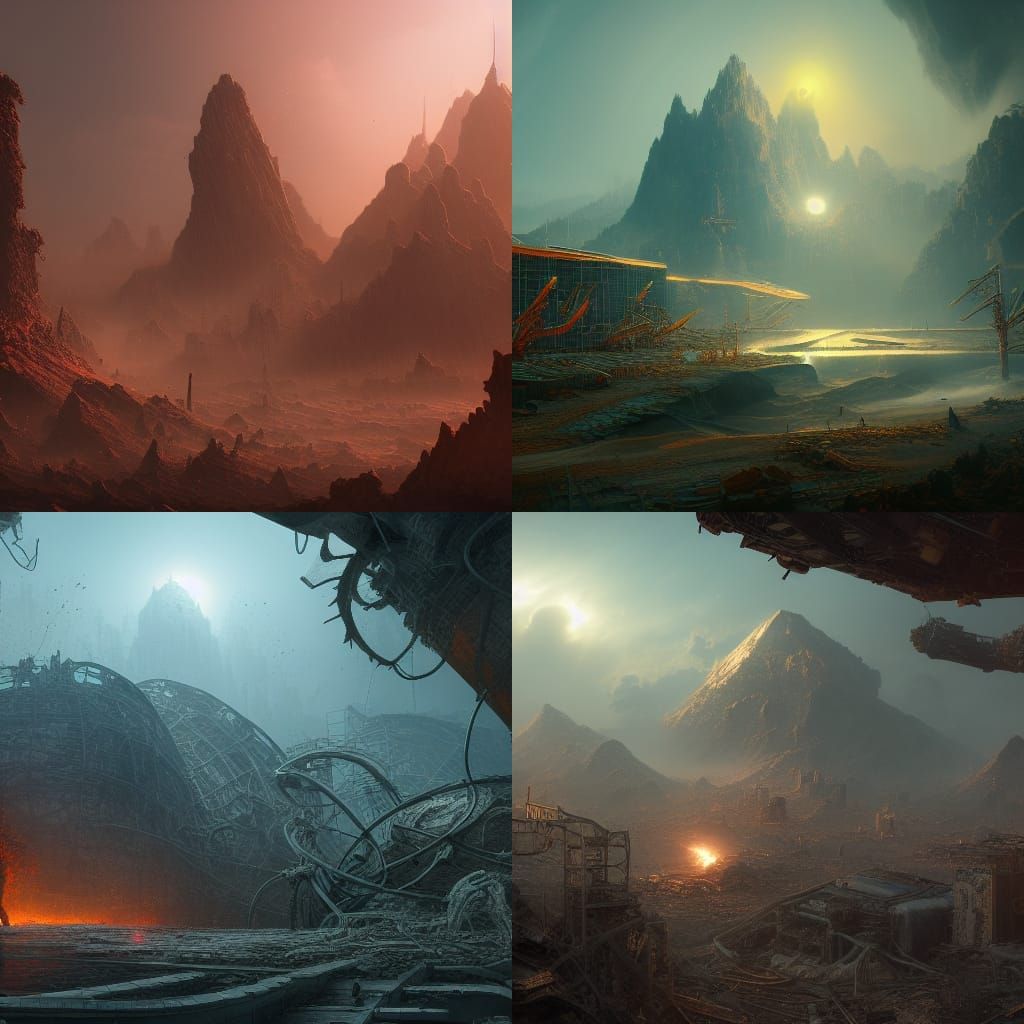Fantastical Radiation Disaster Concept Art