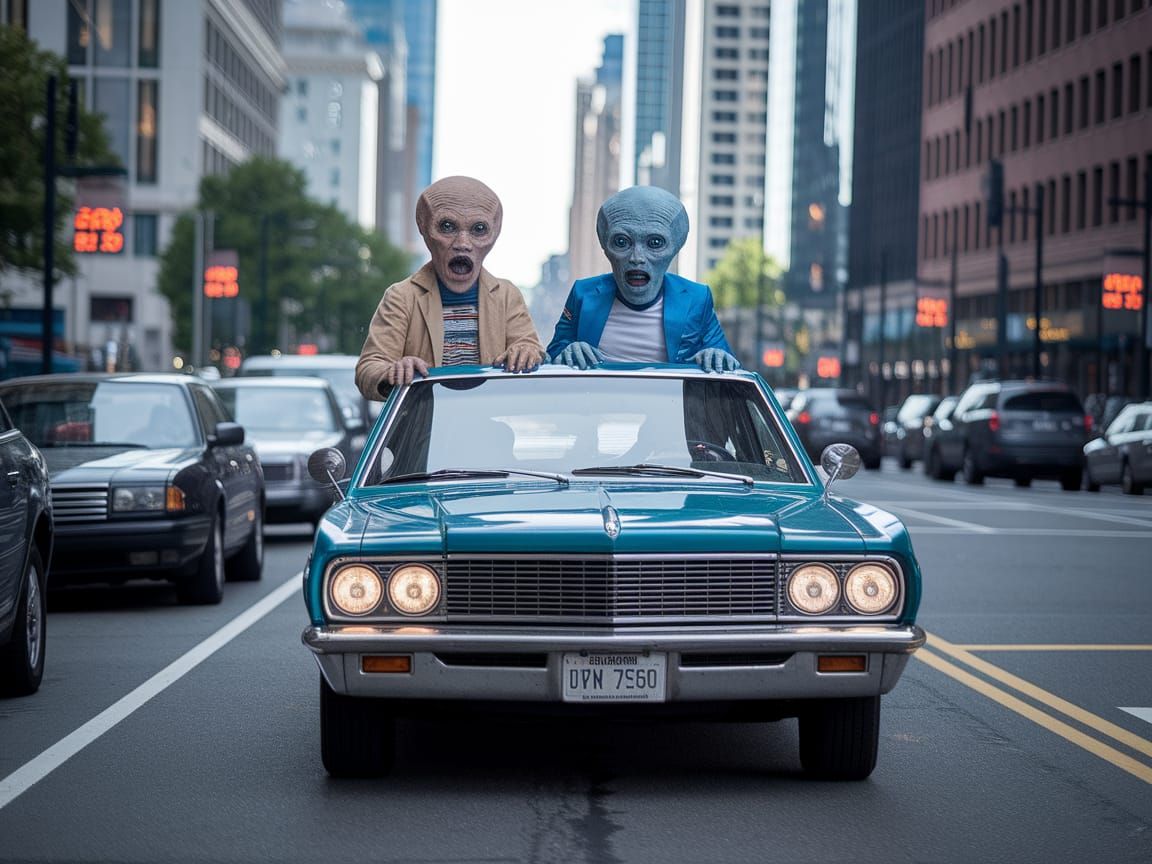 Aliens Run Over Pedestrians, Offer Friendship