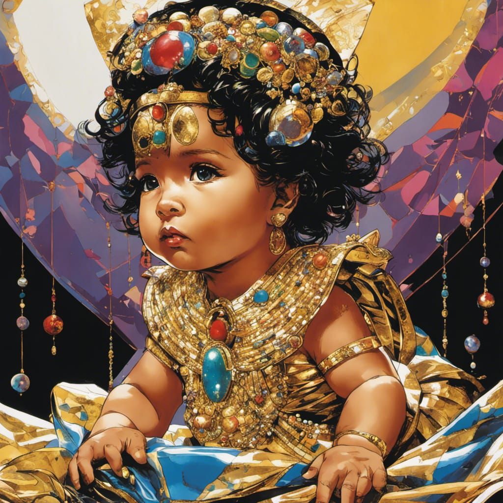 Baby Cleopatra as Maximalist Digital Art