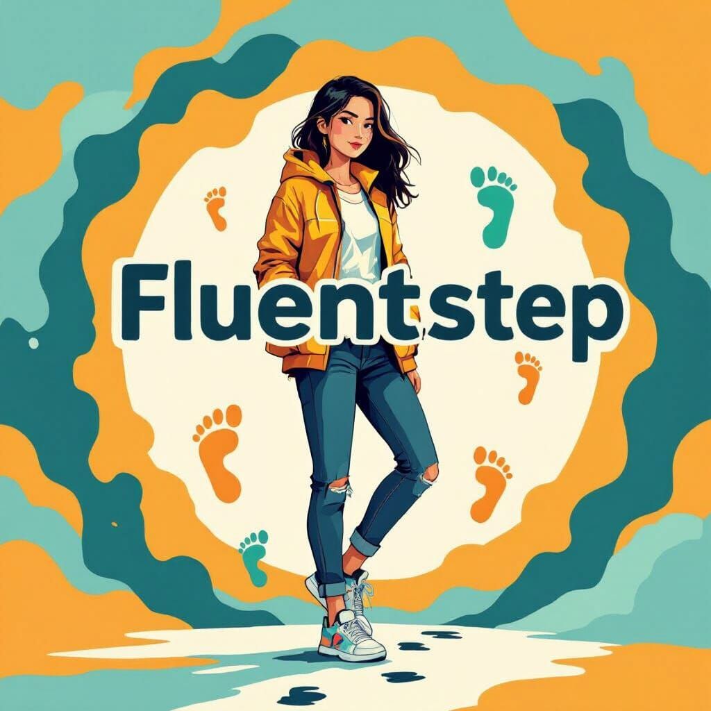 Woman in Sneakers with FluentStep Logo