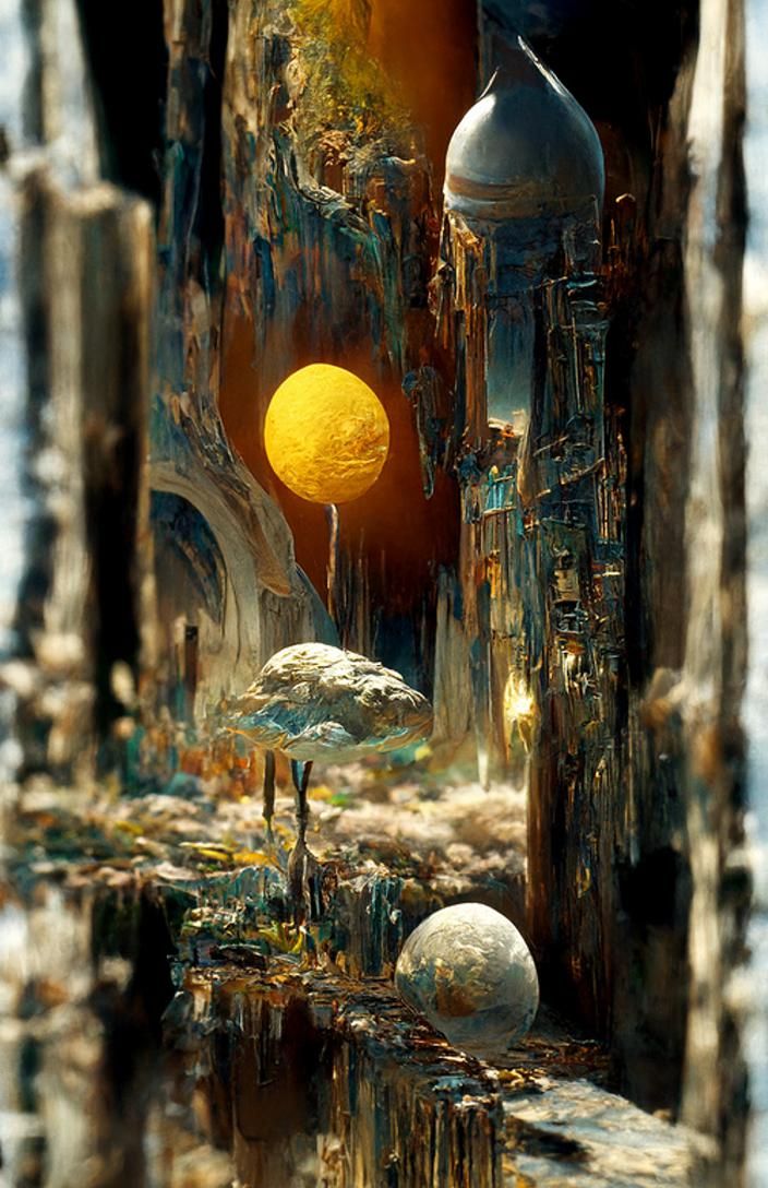 Colorful Space Nebula in Studio Ghibli Style