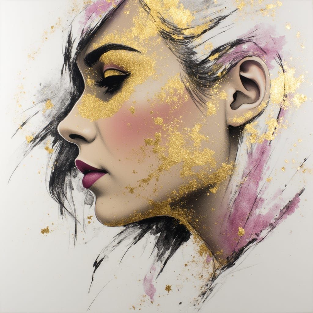 Portrait of a Woman in a Lo-Fi Aesthetic