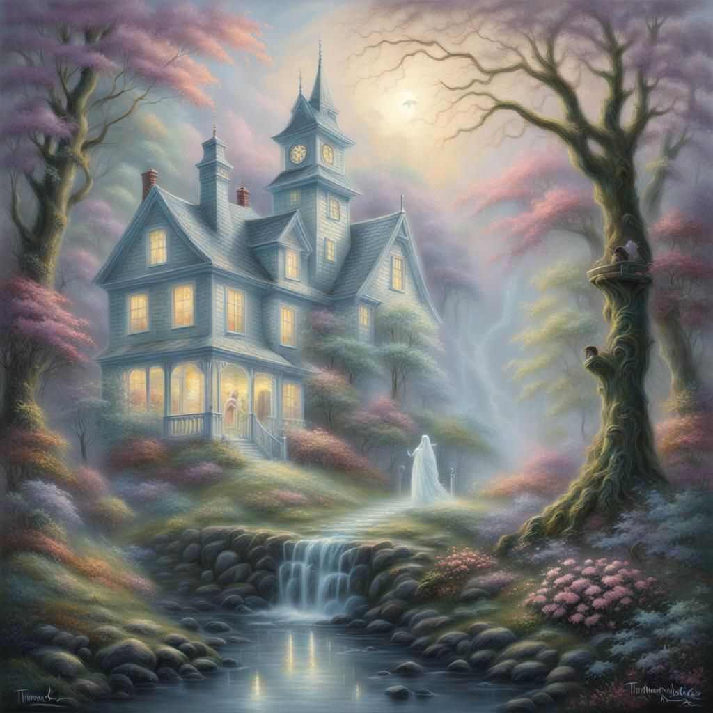 Ethereal Spectral Ghost in Hyperdetailed Fantasy Style