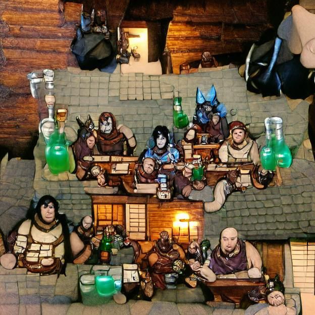 D&D Party at Tavern: A Classic Gathering