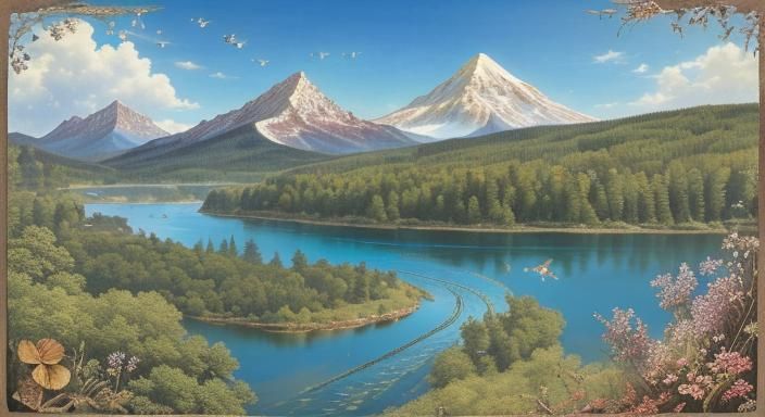 Geometric Botanical Symphony with Dance Meditation