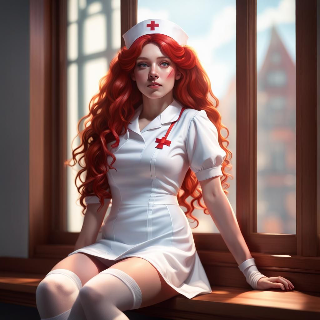 Nurse in 3D Rendered Photorealistic Portrait