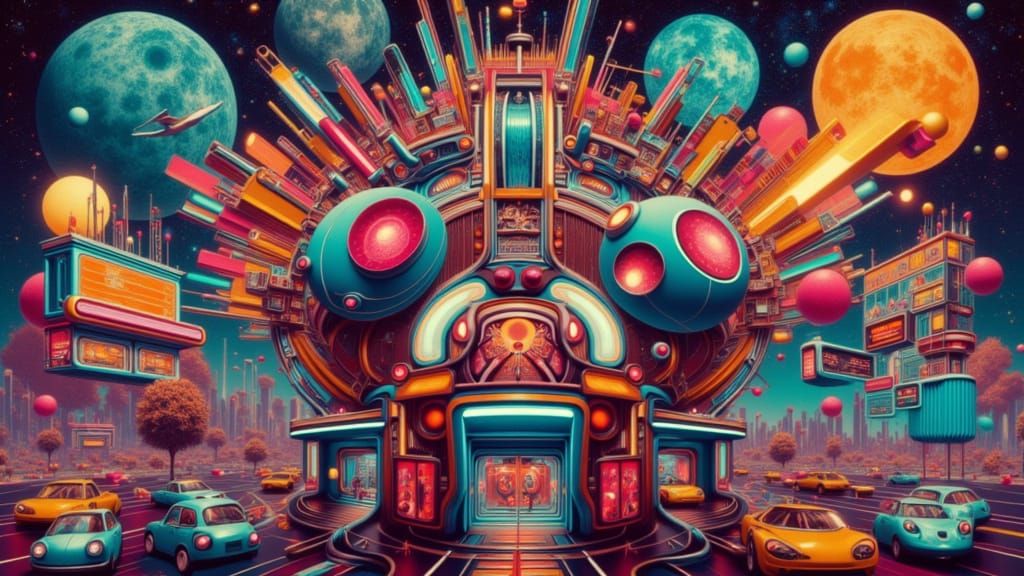 Detailed Portrait in Fantasy Art Nouveau Style