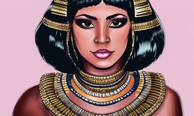 Realistic Modern Day Cleopatra Portrait