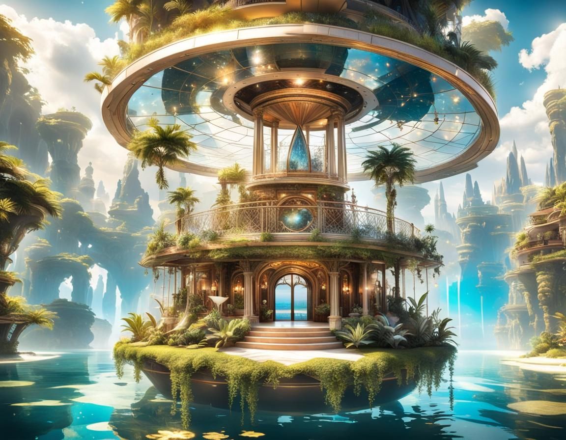 Floating Island Oasis: A Celestial Wonderland