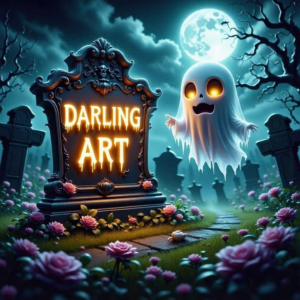 Change text to  "Darling Art”