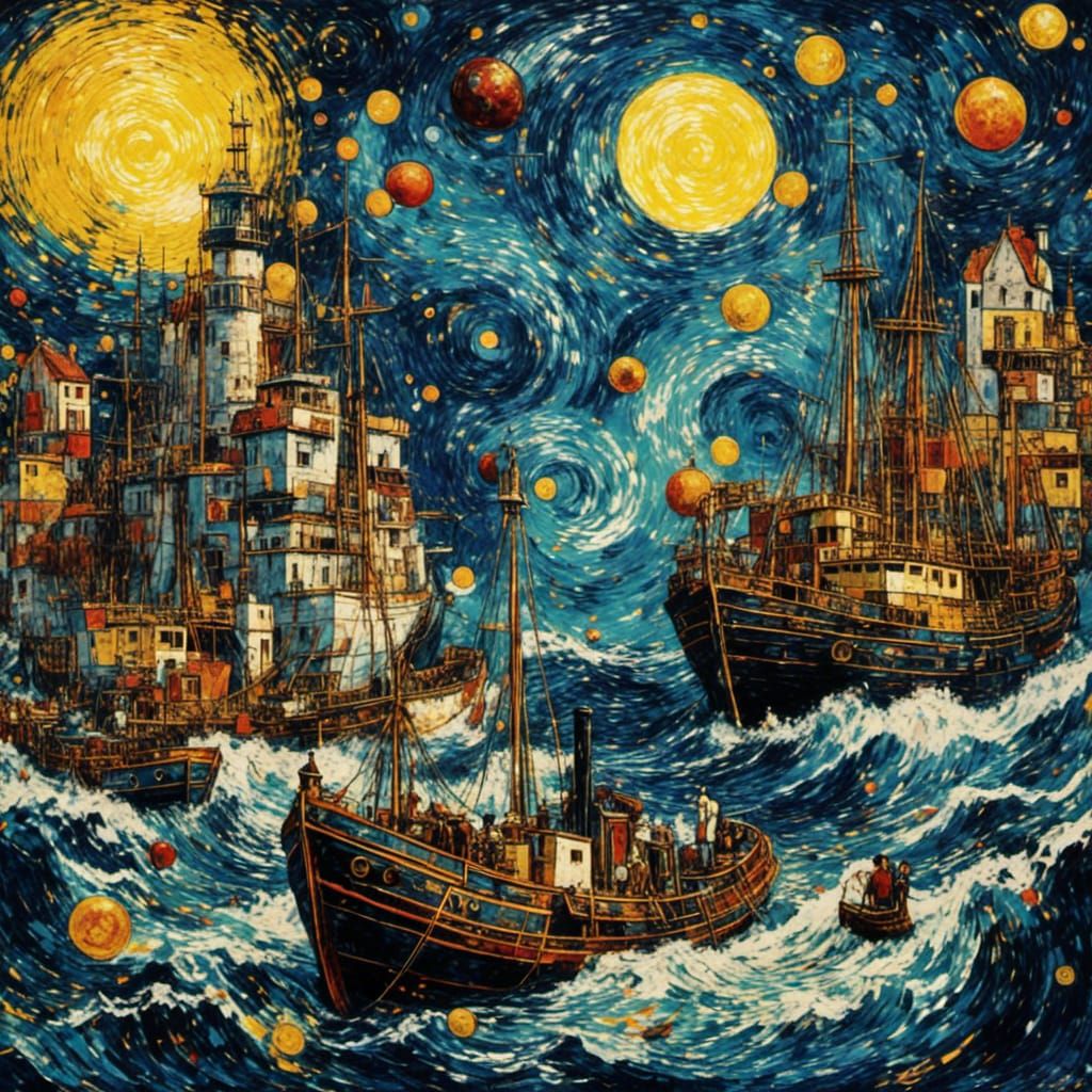 Surreal Submechanophobia Simulation in Pointillist Style